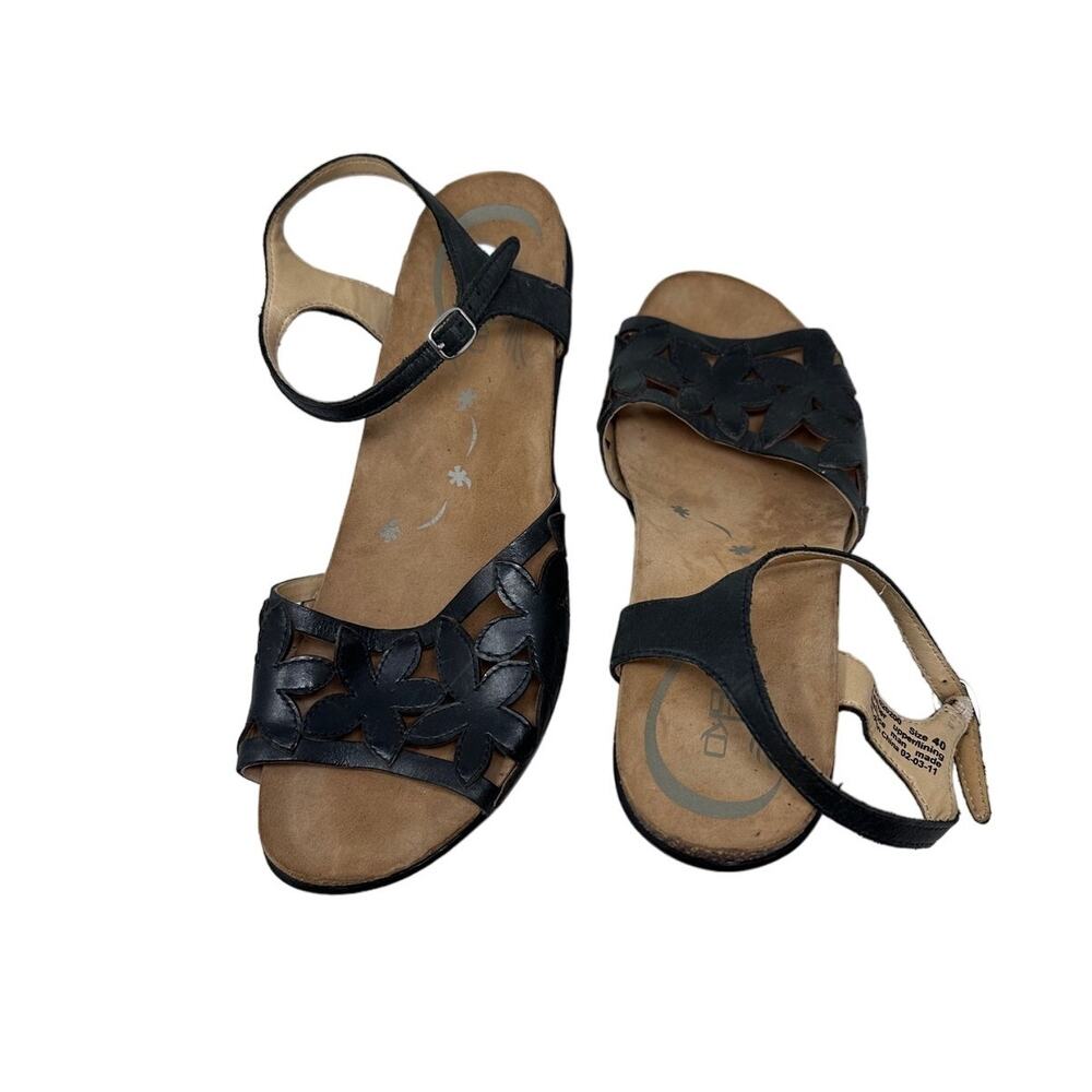 Dansko black floral cut out sandal size 40 - Picture 4 of 9